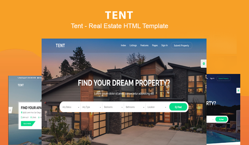 Tent Real Estate Html Template